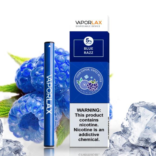 Pod 1 lần Vaporlax Nano vape giá rẻ 70k blue razz vị việt quất - Thuốc Lá Xanh