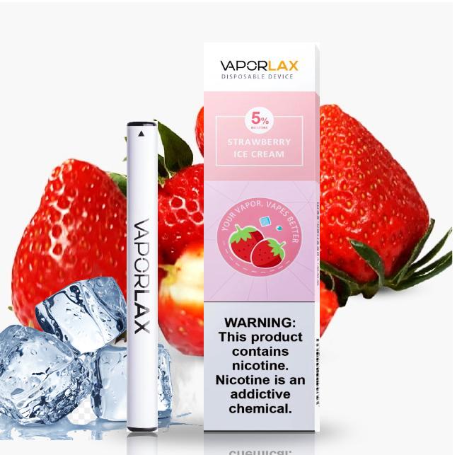 Vaporlax nano strawberry icecream vị kem dâu - Thuốc Lá Xanh