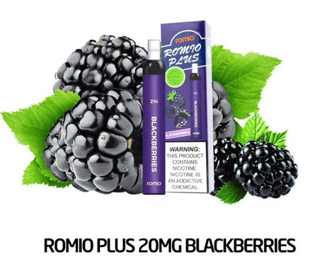 Pod 1 lần Romio Plus blackberry vị lý chua- Thuốc Lá Xanh