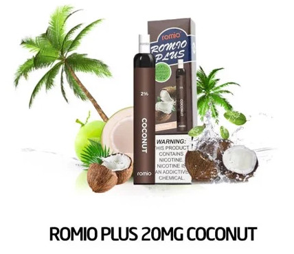 Pod 1 lần Romio Plus Coconut vị dừa- Thuốc Lá Xanh
