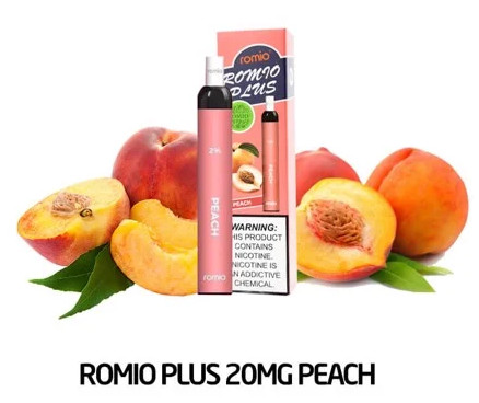 Pod 1 lần Romio Plus peach vị đào - Thuốc Lá Xanh